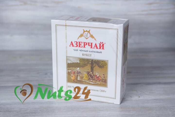 Чай Азерчай чёрный байх. бергамот 100 пак.(без конверта)