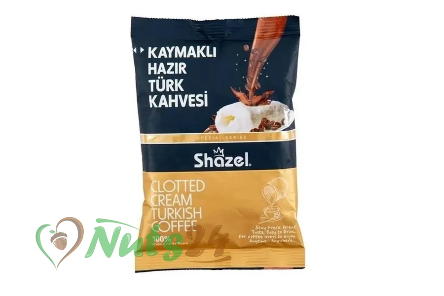 Турецкий кофе молотый растворимый со сливками (Shazel) 100 гр