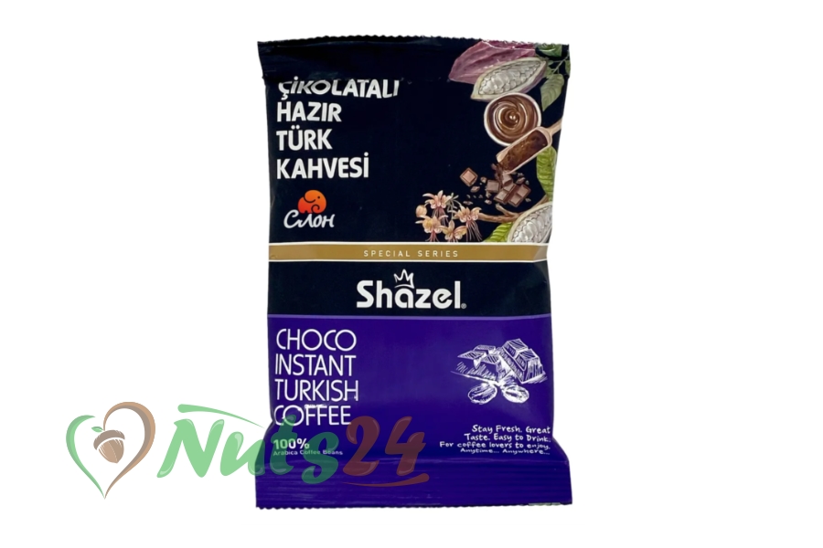 Турецкий кофе молотый растворимый с шоколадом (Shazel) 100 гр